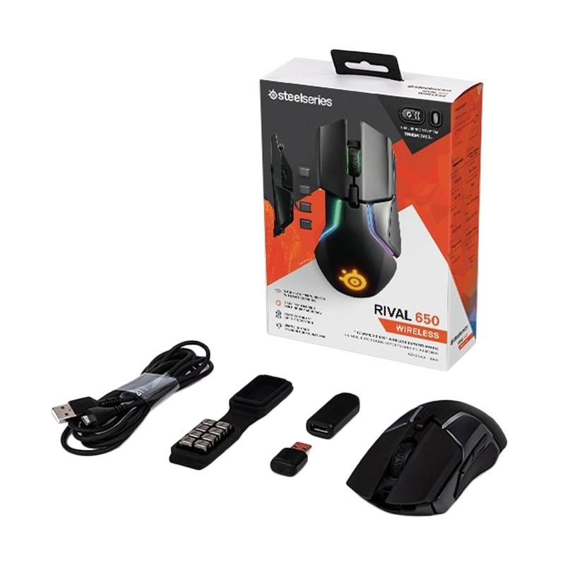 Jual Steelseries Rival 650 Wireless Gaming Mouse Black With Truemove3 Dual Sensor Online Desember 2020 Blibli