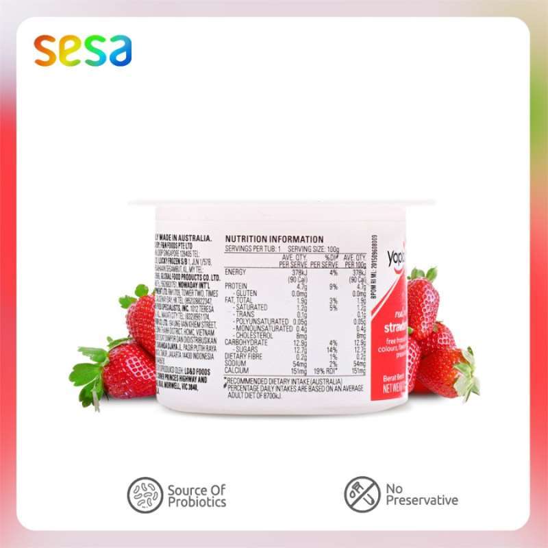 Jual Yoplait Yogurt Strawberry 100g di Seller Sesa Official ...
