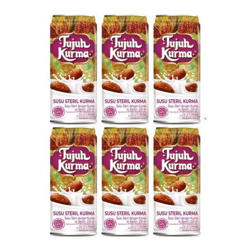 Promo Paket Hemat Susu Steril Tujuh Kurma 200 ml [7 Kurma] [ Isi 6 PCS ] di  Seller Dollarshop_malang - Kota Malang, Jawa Timur | Blibli