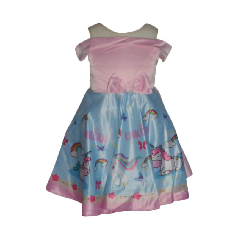 pink blue baby dress