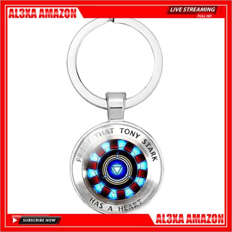 Iron man outlet heart keychain