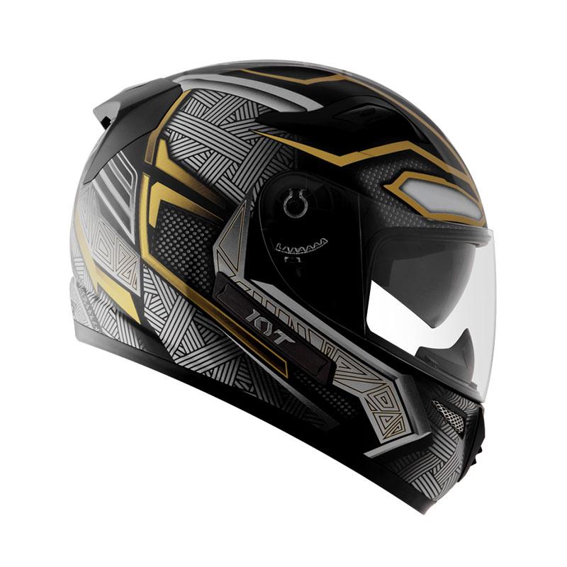 Jual Kyt k2 Rider Black Panther Helm Full Face Black Doff gold