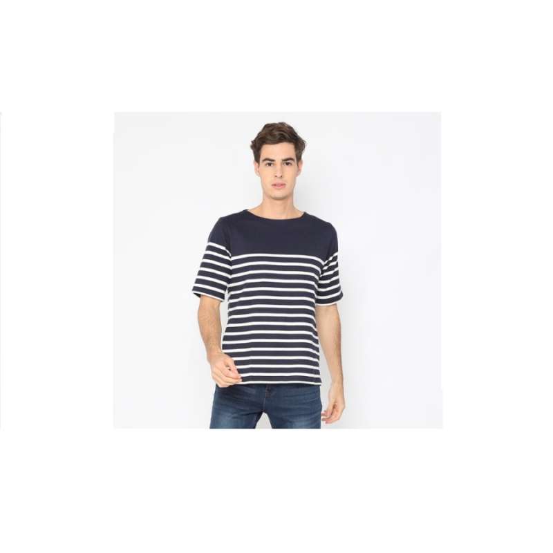 Promo Kaos Uniqlo Basic Stripes Tee 