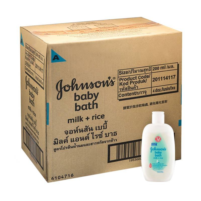 Jual Johnson S Baby Bath Milk Rice Produk Perawatan Bayi 48 Pcs 200 Ml Karton Online Mei 2021 Blibli