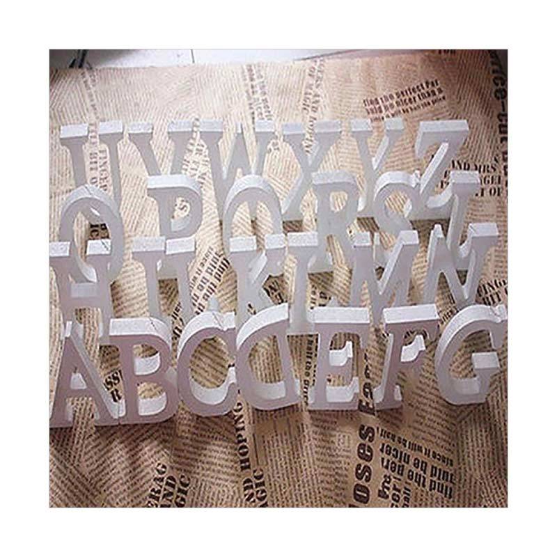 Jual Bluelans Large Wooden Letter Alphabet Wall Hanging Wedding