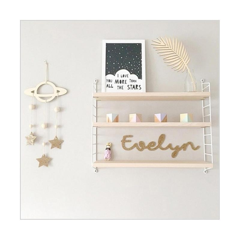 Bluelans Nordic Saturn Stars Wooden Wall Hanging Kids Room Decor Ornaments Gold Terbaru Agustus 2021 Harga Murah Kualitas Terjamin Blibli
