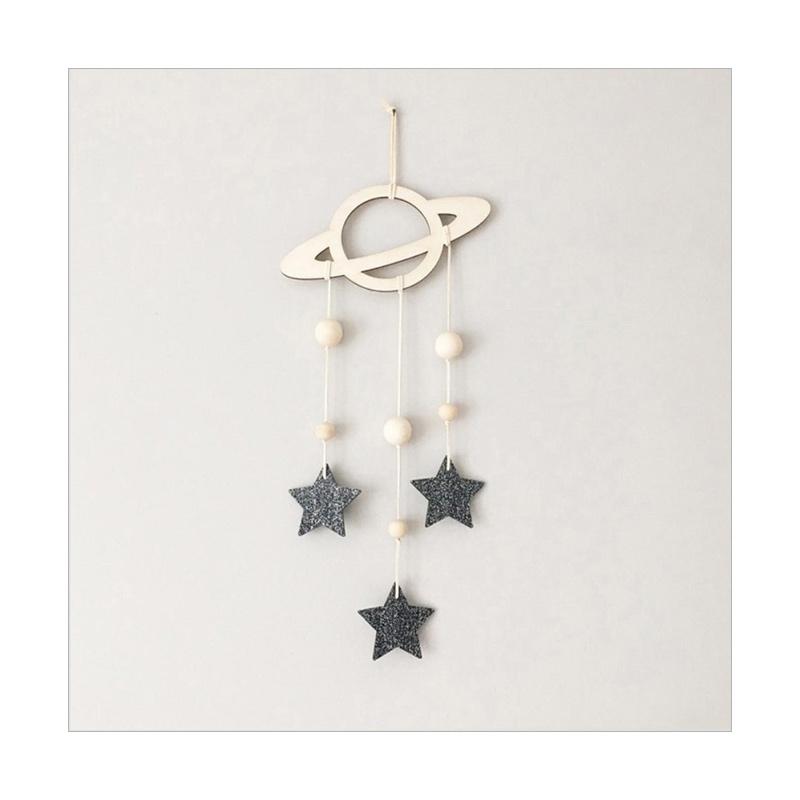 Bluelans Nordic Saturn Stars Wooden Wall Hanging Kids Room Decor Ornaments Gold Terbaru Agustus 2021 Harga Murah Kualitas Terjamin Blibli