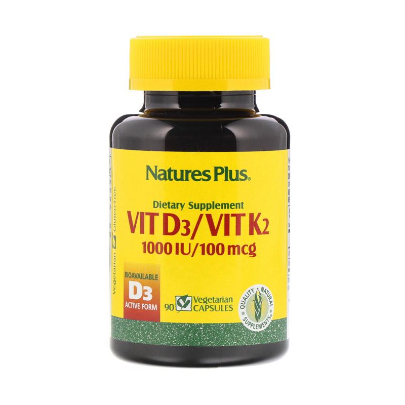 Jual Nature S Plus Vit D3 K2 D3 K2 Vit D3k2 Multivitamin Original Usa 90 Veg Capsules Online Desember 2020 Blibli