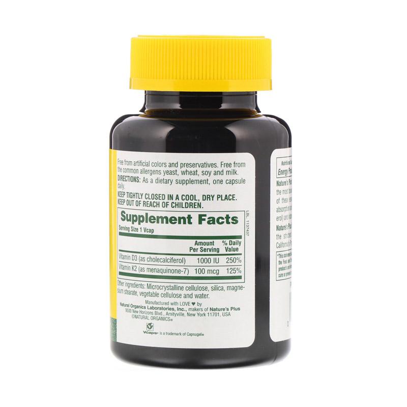 Jual Nature S Plus Vit D3 K2 D3 K2 Vit D3k2 Multivitamin Original Usa 90 Veg Capsules Online November 2020 Blibli Com