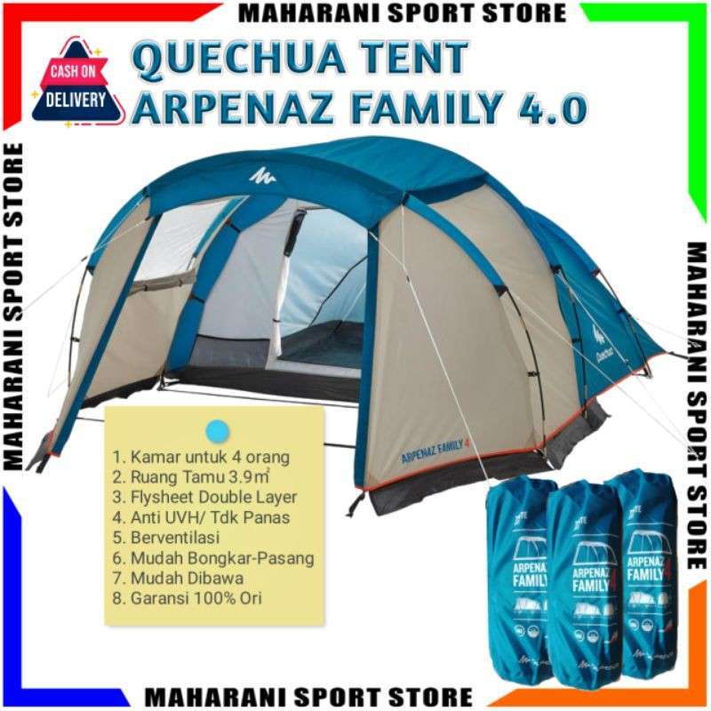 Jual Arpenaz 4.0 Tenda Camping 4 Orang Dome Kemping Murah Mudah Dilipat Asli Quechua Di Seller Maharani Sport Store Tridaya Sakti Kab. Bekasi Blibli