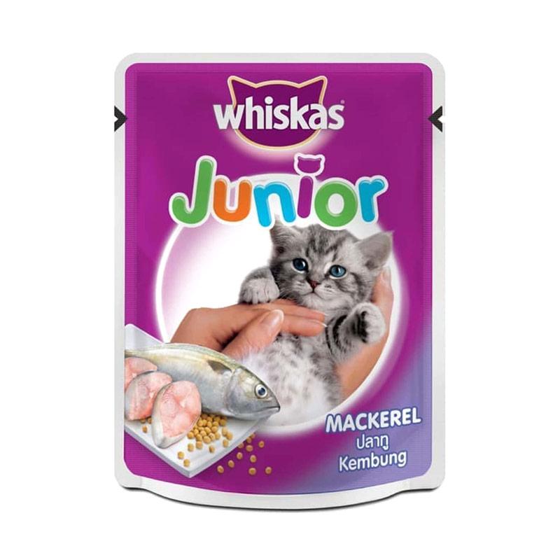 Jual Whiskas Junior Mackerel Makanan Kucing 85 G Online Desember 2020 Blibli