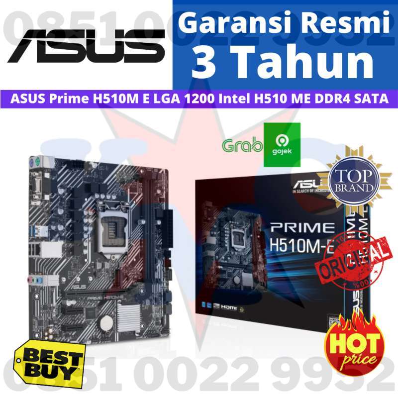 Promo Motherboard Asus Prime H510m E Lga 1200 Intel H510 Me Ddr4
