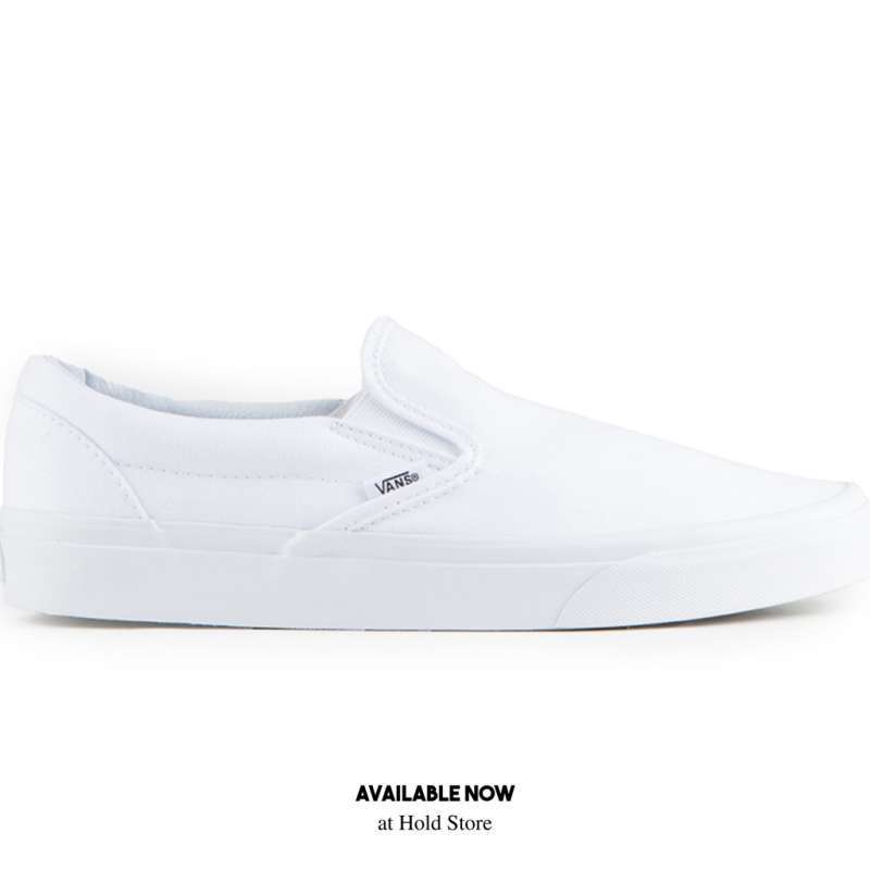 slip on all white