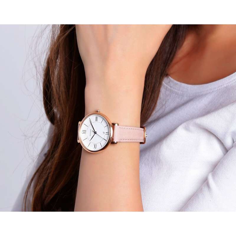 Fossil Jacqueline White Blush ES3988 Jam Tangan Wanita