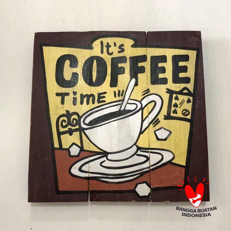 Jual Pre Order Cendana Permai Art Shop Wall Art Coffee Time Hiasan Dinding 30 X 30 Cm Online September 2020 Blibli Com