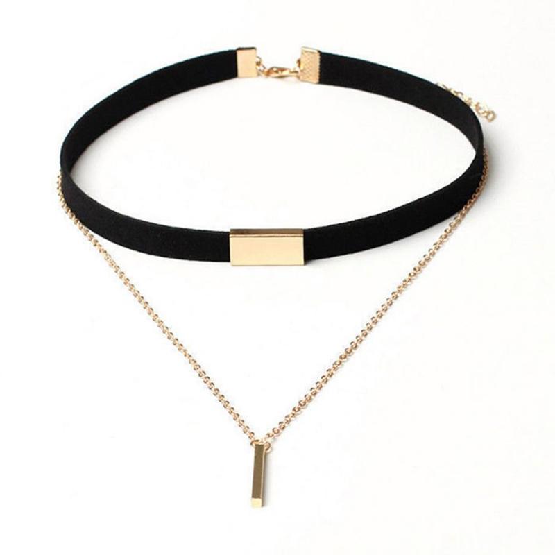 Bar Pendant Short Necklace Jewelry 