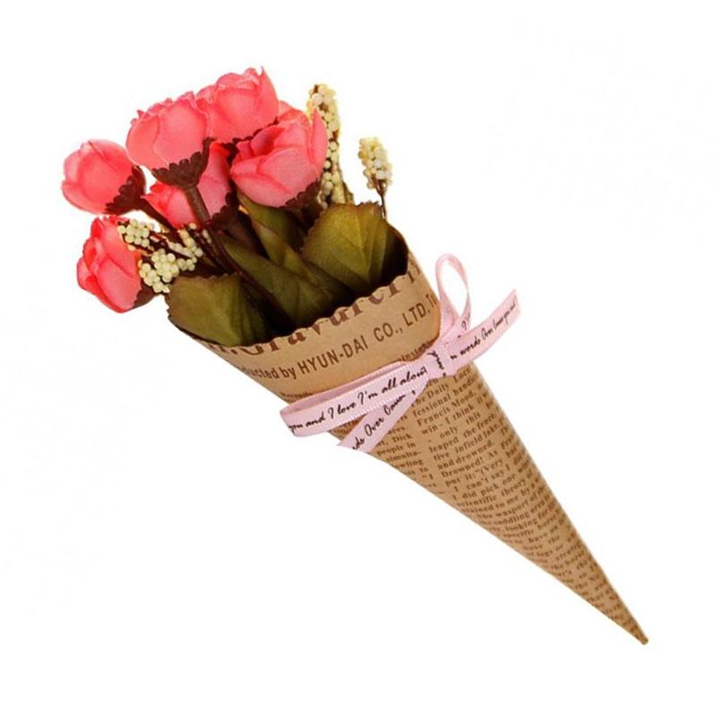 Wallpaper Jual Bluelans Artificial Flower Kraft Paper Wrapped Home Living HD