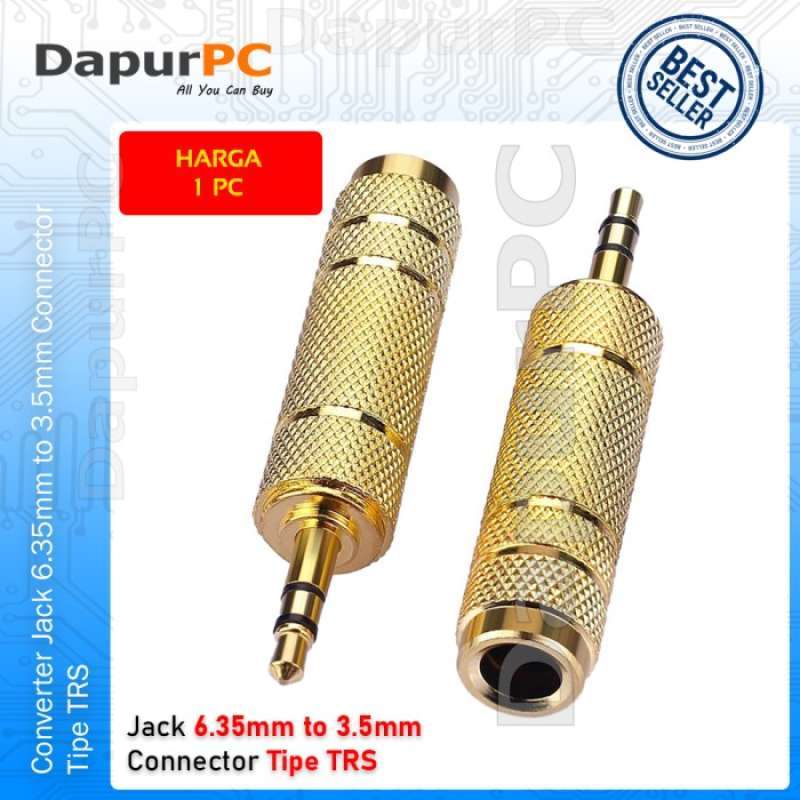 Promo CONVERTER JACK AUDIO 6.35MM TO 3 