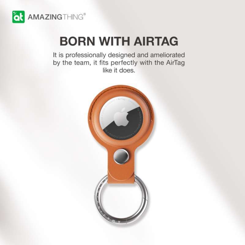 Rinkge Airtag Slim Case Pouch Keychain AirTag charme avec