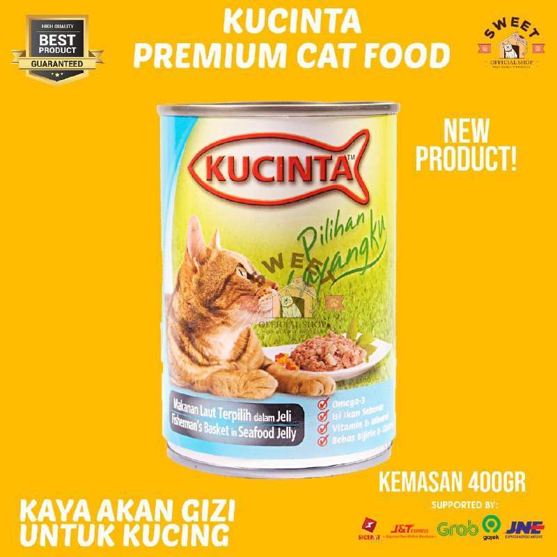 Promo KUCINTA WET FOOD 400 GRAM KUCINTA PREMIUM MAKANAN KUCING