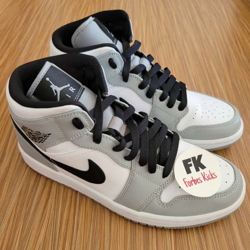 Jual Air Jordan Mid Light Smoke Grey || Wolf Grey Chicago Black