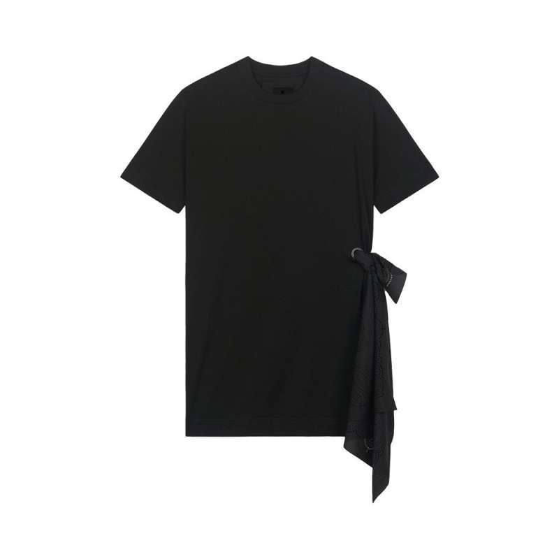 T-Shirt Dress with Bandana Black 