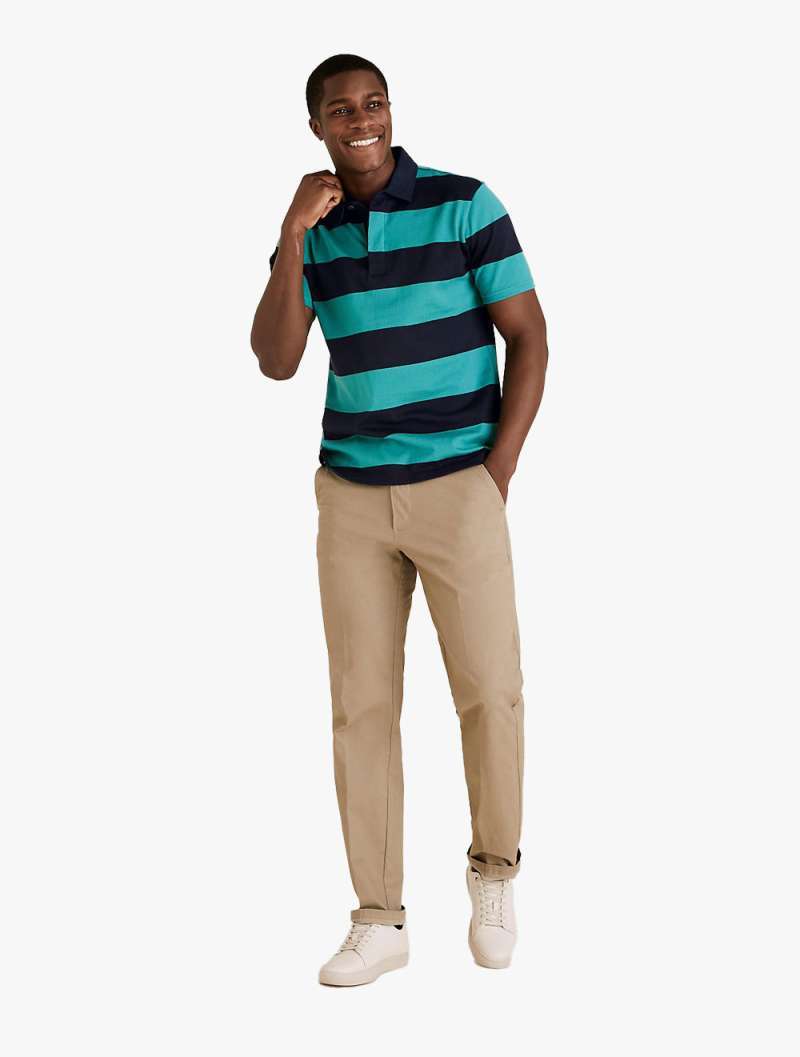 Pure Cotton Striped Rugby Shirt 