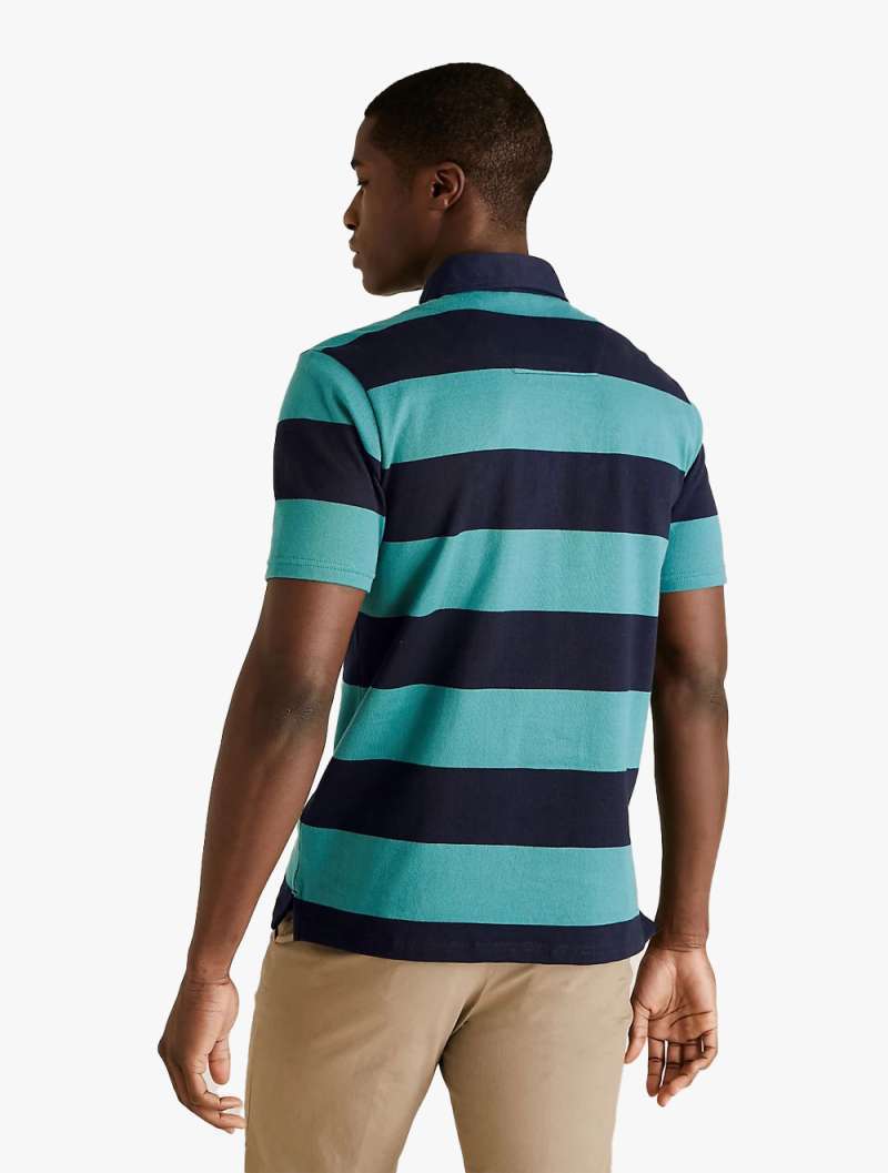 Pure Cotton Striped Rugby Shirt 