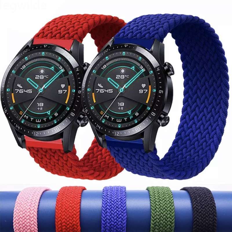 Promo STRAP TALI JAM BRAIDED SOLO LOOP NYLON BAND HUAWEI WATCH GT 2 46MM  Diskon 48% di Seller Tubruks - Kapuk, Kota Jakarta Barat | Blibli
