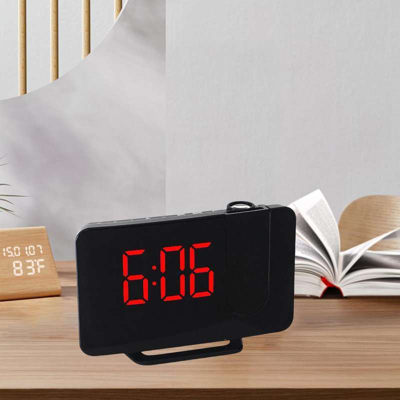 Promo Led Projection Alarm Clock Fm, Alarm Clocks For Heavy Sleepers