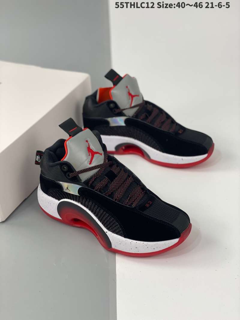 Jual Nike Air Jordan 35 DNA black and white red aj35 Jordan 35 generation  aj35 Joe 35 black and white red Jordan basketball shoes are mainly black  and wh di Seller SNK