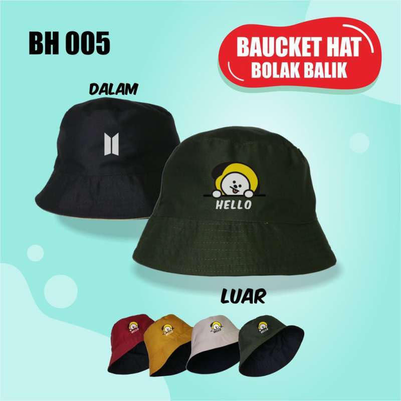 Promo Bucket Hat BT21 Hello Chimmy 