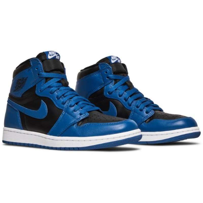 high top blue nike jordans