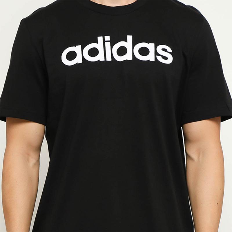 Jual adidas Men Essentials Linear Logo Kaos Olahraga Pria DU0404