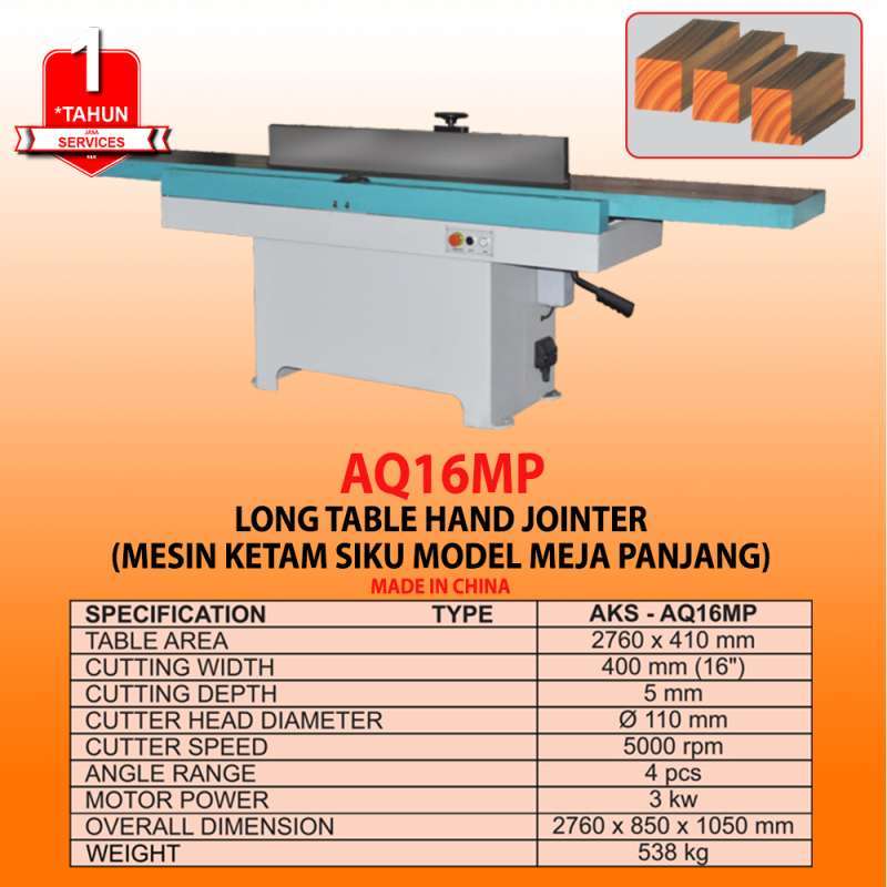 Mesin jointer outlet