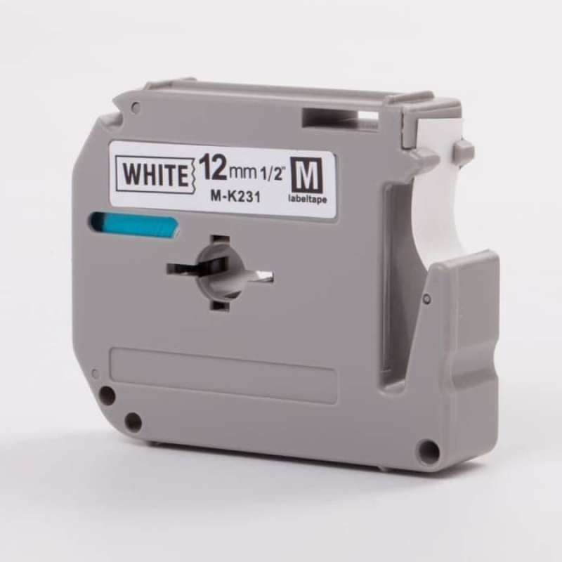 Jual Brother Label Tape MK-231 12mmx8m Black on White MK231 M ...