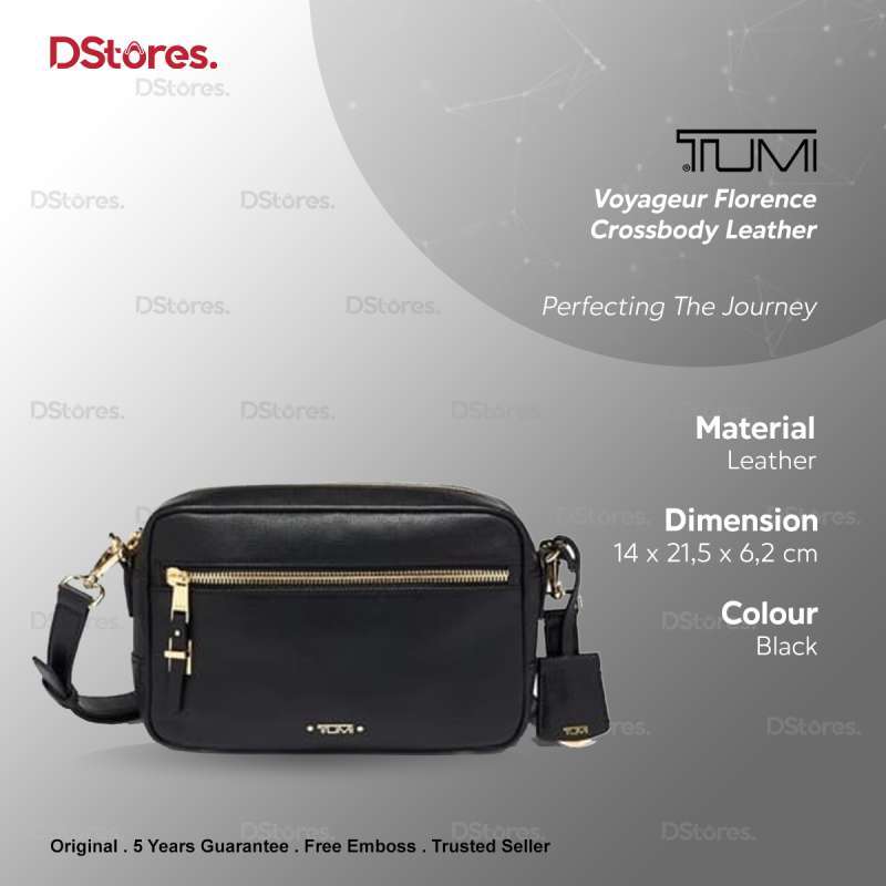 Jual TUMI Voyageur Florence Crossbody Sling Bag Black di Seller