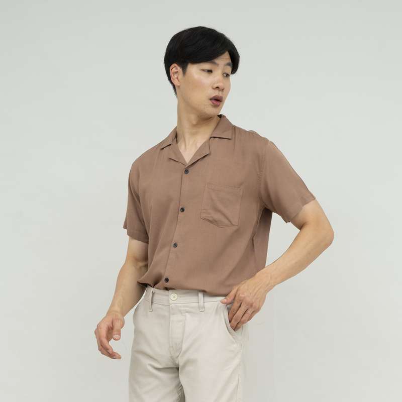 Promo Kemeja bowling shirt pria lengan 
