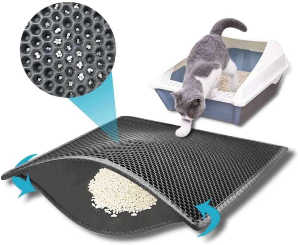 Promo Tempat Alas Pasir Kucing Keset Double-layer Cat Litter Mat - Main Image