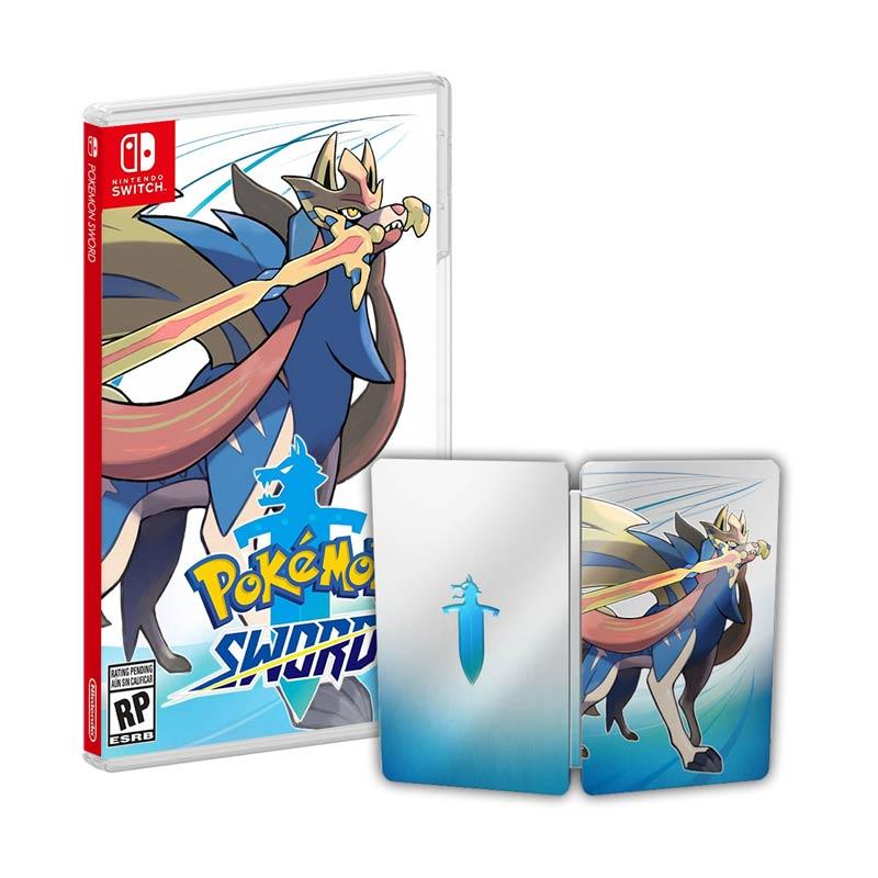 Nintendo Switch Pokemon Sword Video Game Free Steelbook