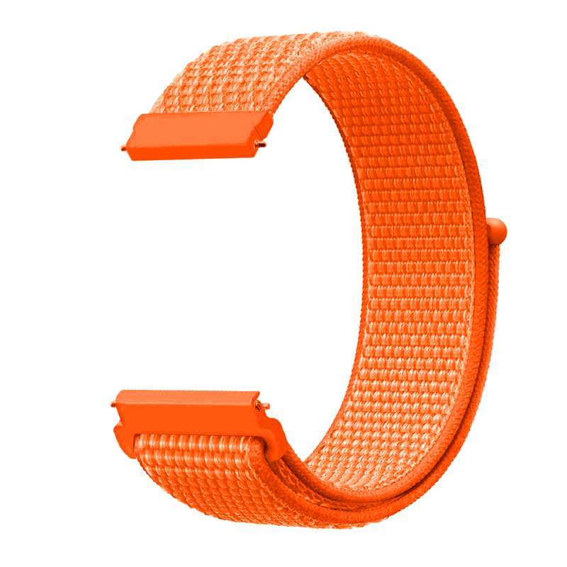 Silicone Bands Galaxy Watch 46mm Orange Finchy Nylon Strap For