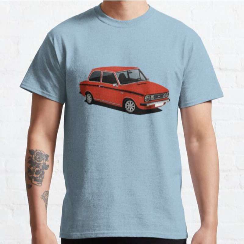 Jual Kaos Daf 66 Marathon Sedan Car Illustration Red Wit T