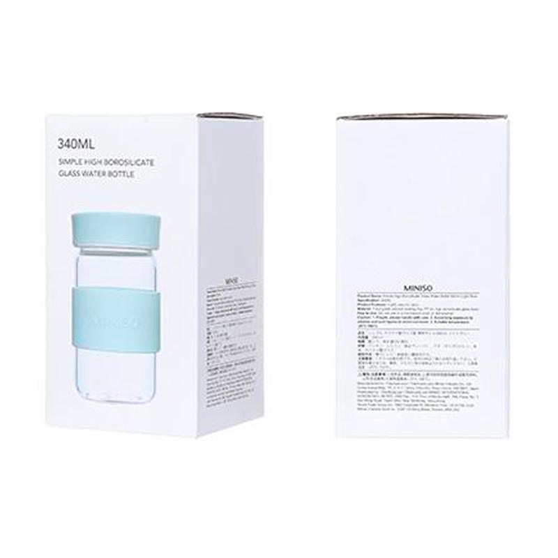 Jual Miniso Official Simple High Borosilicate Glass Water Bottle Online Januari 2021 Blibli