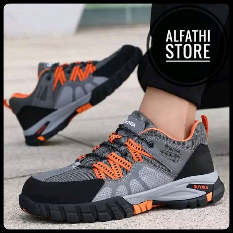 Jual Alfathi Safety Shoes Sneakers Sport Guyisa Oange 42 Di