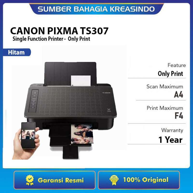Jual Canon PIXMA TS307 Inkjet Wireless 