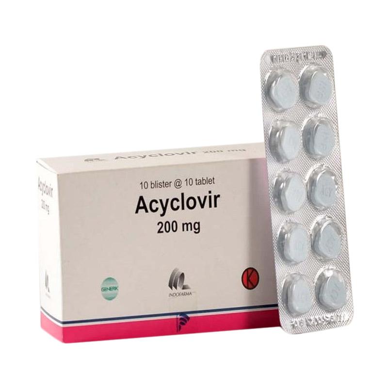 indofarma acyclovir obat kesehatan 200 mg 1 blister 10 tablet