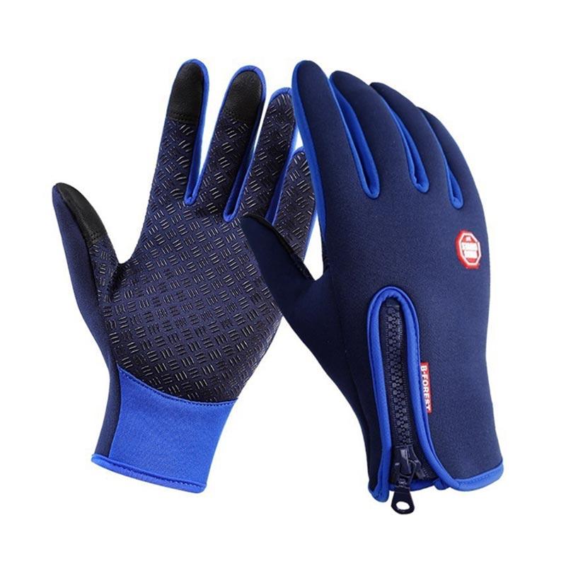 Windproof Waterproof Touch Screen Warm Glove Mittens Fleece Outdoor Cycling Bike