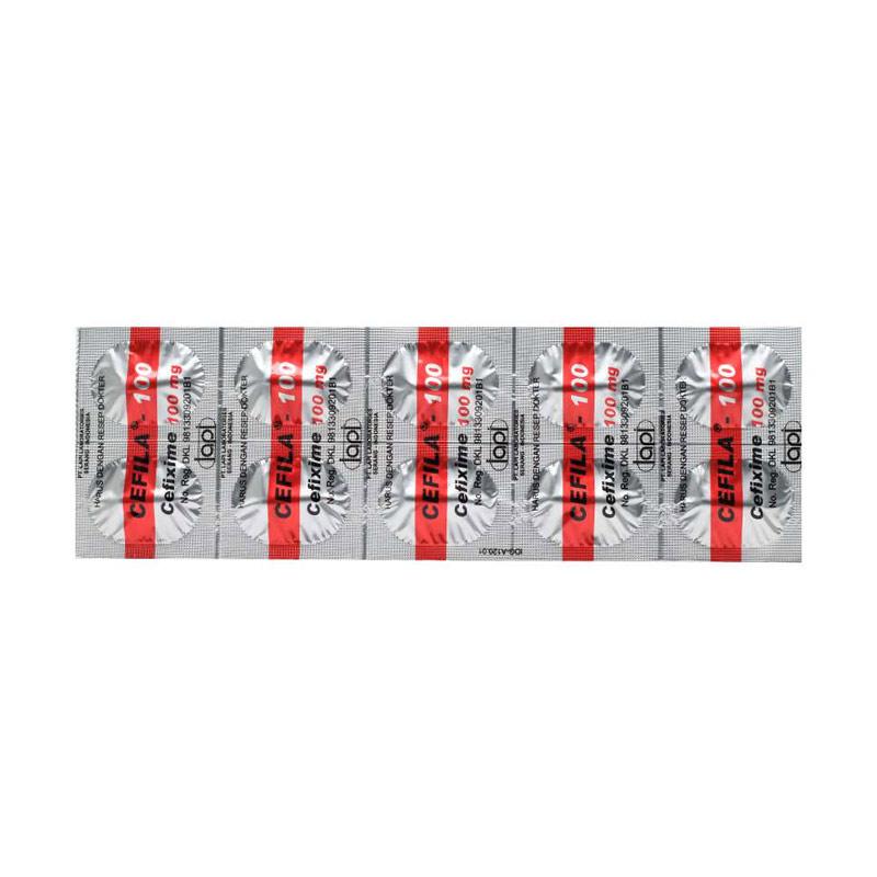 cefila 100 mg tab obat resep dokter