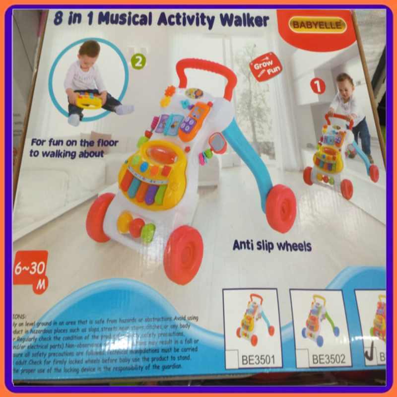 Baby elle 8 in sale 1 musical activity walker