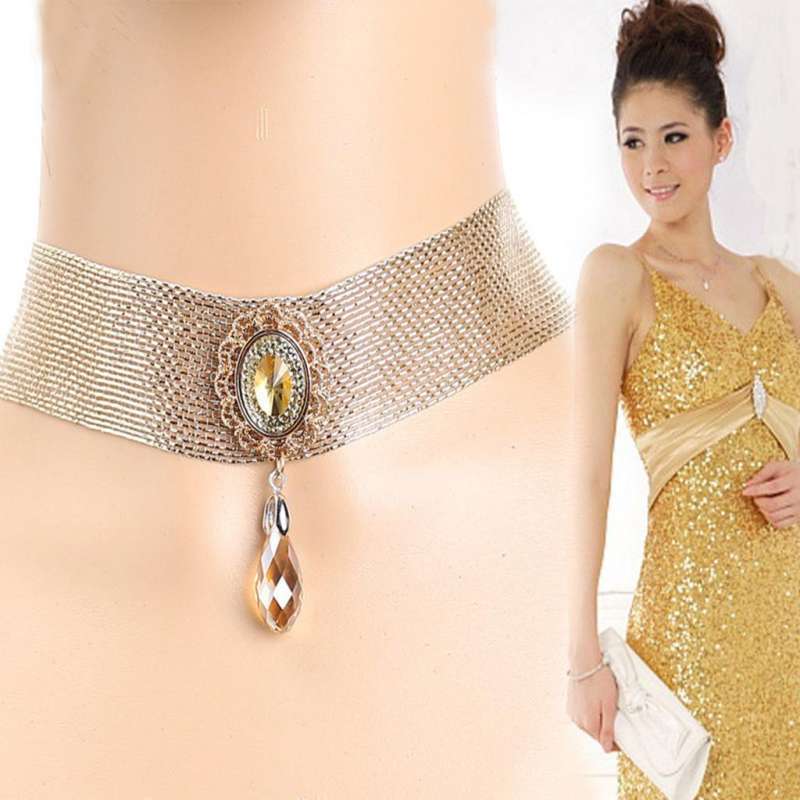 Promo 3xCrystal Rhinestone Drop Pendant 